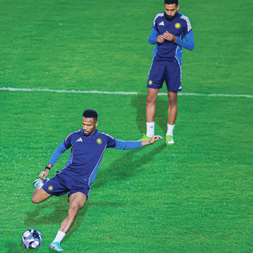  أيمن يحي في تدريب النصر