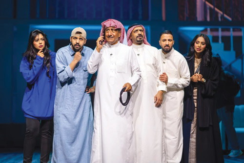 من عروض مسرحية «طال عمره» على مسرح بكر الشدي