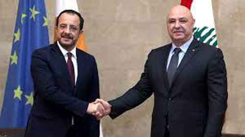 اتفاق لترسيم الحدود البحرية بين لبنان وقبرص 