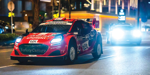 مسيرة ترحيبية لنجوم بطولة العالم للراليات بجدة 