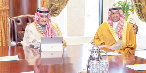  سموه خلال التدشين بحضور وزير التعليم