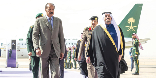  وصول رئيس إريتريا