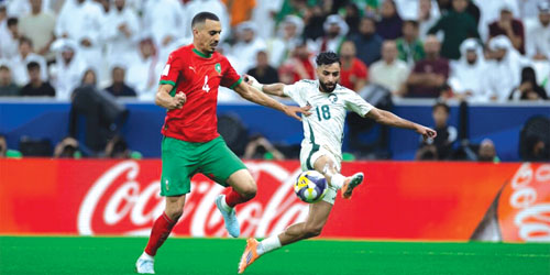  من لقاء الأخضر والمغرب