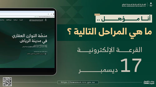 الإعلان عن نتائج القرعة الإلكترونية لمنصة التوازن العقاري 