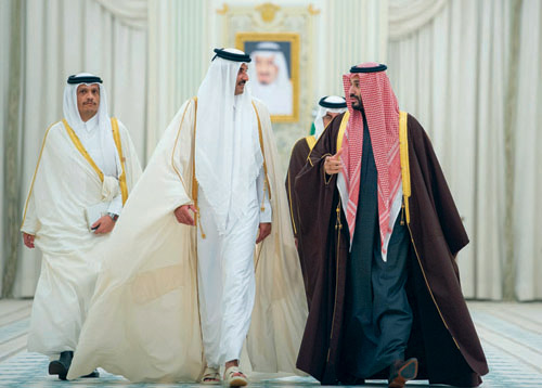  سمو ولي العهد وأمير قطر في مناسبة سابقة