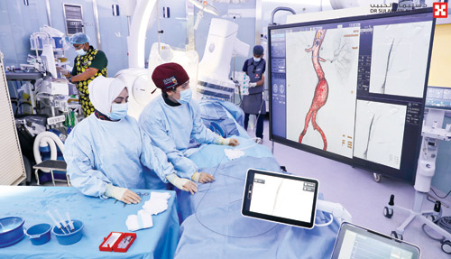 عانى من تضخم حاد بالشريان الأورطي كاد أن ينفجر 