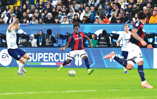  من لقاء بولونيا وإنتر ميلان