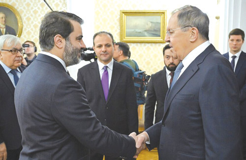 خلال زيارته إلى موسكو 