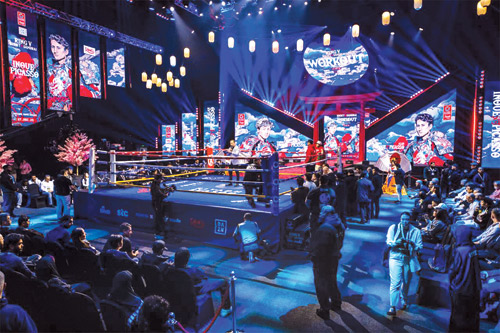 اهتمام كبير للتدريبات المفتوحة لنجوم «Ring V: Night of the Samurai» 