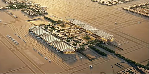 مطار الملك سلمان الدولي يدشن أعمال إنشاء المَدرج الثالث 