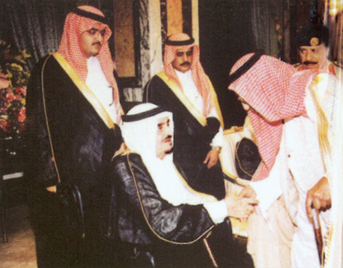  الشاعر مع الملك فهد - رحمه الله