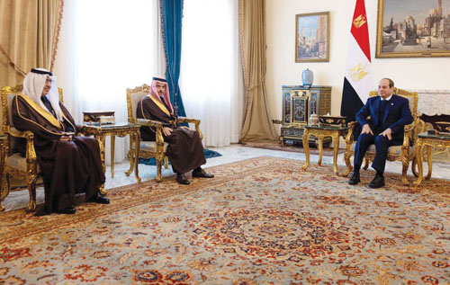 خلال استقبال في القاهرة استعرض العلاقات الأخوية 