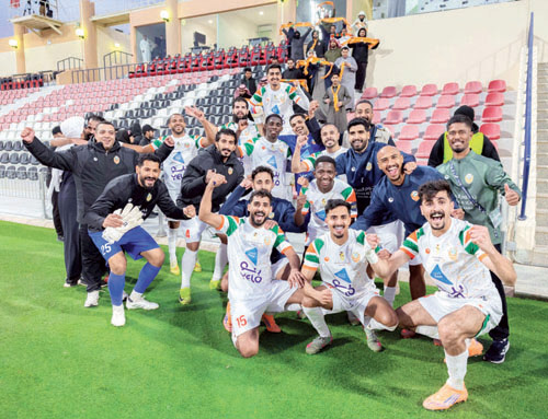  فرحة الزلفي بعد الفوز على الرائد