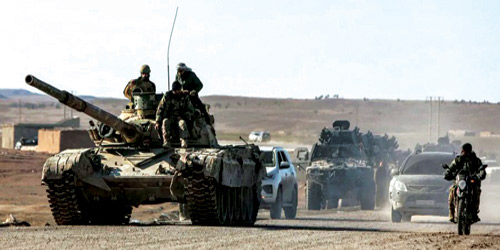 قوات الأمن السورية تدخل مخيم الهول بعد انسحاب القوات الكردية 