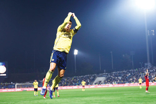  رونالدو سجل الهدف الثاني للنصر