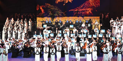 روائع الأوركسترا السعودية تتألق في «مرايا» العُلا  