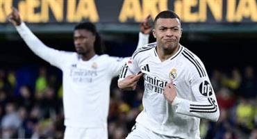 ريال مدريد يفوز على فياريال بهدفين 