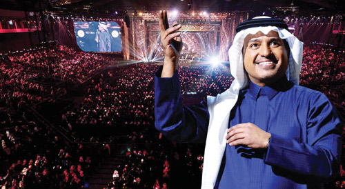 ثلاث ليال غنائية تروي عطش راشد الماجد 