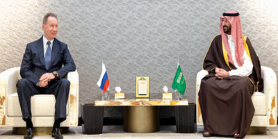 الأمير عبدالله بن بندر يستقبل رئيس هيئة قوات الحرس الوطني الروسية 