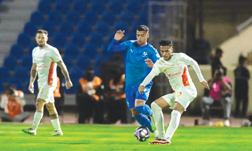 من لقاء سابق بين القادسية ونيوم