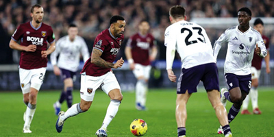 سلسلة انتصارات مانشستر يونايتد تتوقف بتعادله مع ويستهام يونايتد 