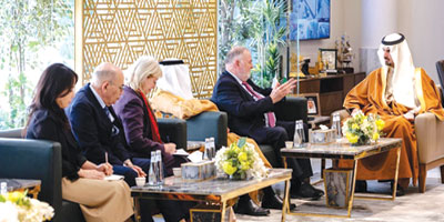 أمين منطقة الرياض يلتقي رئيس المجلس العالمي للمياه 