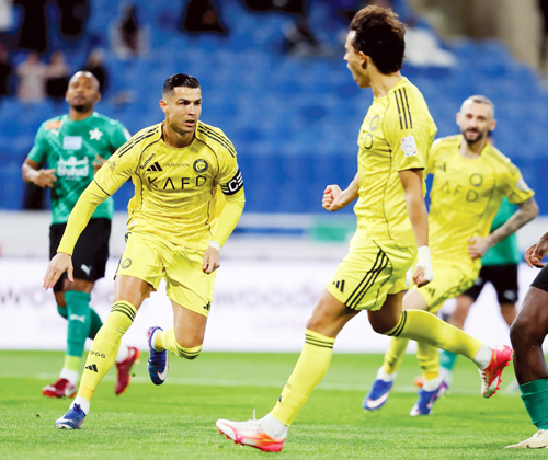  النصر اكتفى بخمسة أهداف في مرمى النجمة