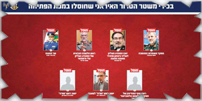 إسرائيل تنشر صور عدد من القادة الإيرانيين الذين تم اغتيالهم خلال الضربات العسكرية 