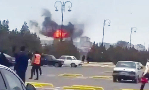 إصابتان في استهداف مطار ومدرسة في أذربيجان بطائرتين مسيرتين إيرانيتين 