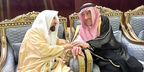  صورة مع الشيخ حمد الجميح - رحمه الله