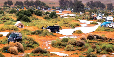 الأمطار تنعش الطلعات البرية وهوايات الشباب 