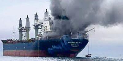 الكويتية للبترول: إخماد حريق ناقلة النفط «السالمي» دون تسرّب بحري 