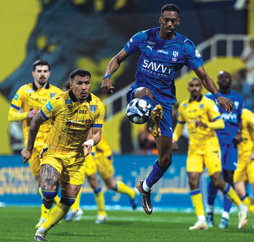 تعادل الهلال مع التعاون في الجولة الأولى 1-1