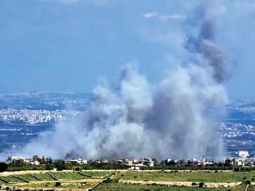 الجيش الإسرائيلي يستهدف مواقع تابعة لحزب الله في بيروت 