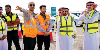 الرئيس التنفيذي لـ«سار» يتفقد العمليات التشغيلية بمحطة قطارات الشحن بالجبيل 