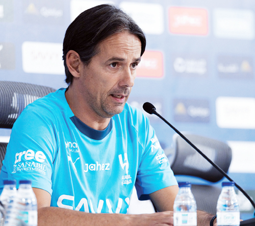 إنزاغي في المؤتمر الصحفي