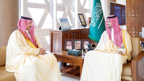 محافظ الدرعية مستقبلاً مدير فرع وزارة البيئة بمنطقة الرياض