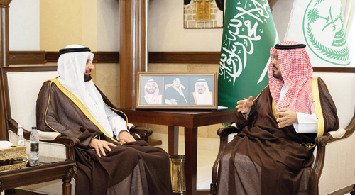 خلال استقباله د. الربيعة 