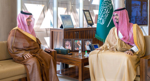 سموه خلال الاستقبال