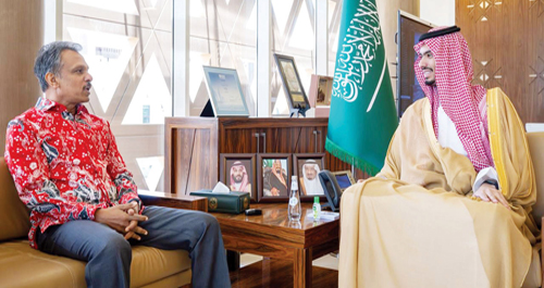 محافظ الدرعية يستقبل السفير السنغافوري 