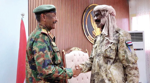  البرهان يستقبل اللواء النور «القبة»