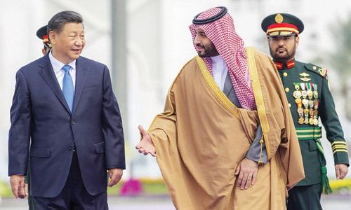  ولي العهد في لقاء سابق مع الرئيس الصيني في الرياض