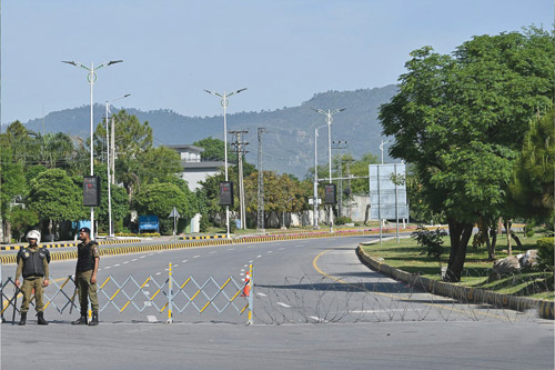 إجراءات أمنية مشددة في إسلام آباد مع قرب المحادثات 