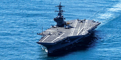 حاملة الطائرات «يو إس إس جورج بوش» تصل إلى الشرق الأوسط 
