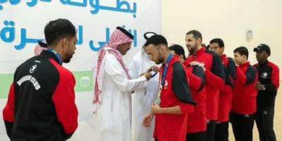 نادي نجران لذوي الإعاقة بطلاً لدوري كرة الهدف 