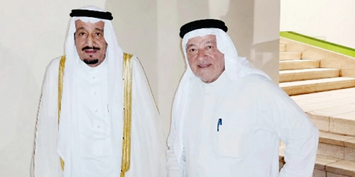  خادم الحرمين في لقاء سابق مع حسان بن يوسف ياسين