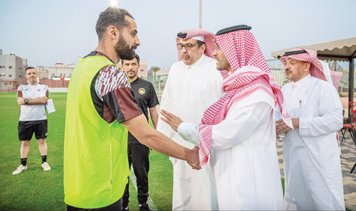 الامير فيصل بن فهد حضر تدريبات الجبلين
