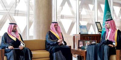 الأمير راكان بن سلمان يستقبل رئيس مجلس الأعمال السعودي البرتغالي 