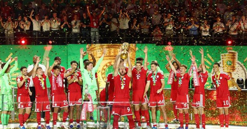 بايرن ميونيخ يتوج بلقب كأس ألمانيا 