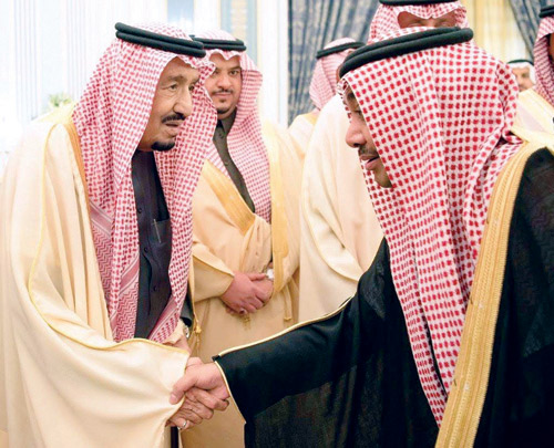 الشادي متشرفاً بالسلام على خادم الحرمين الملك سلمان بن عبدالعزيز